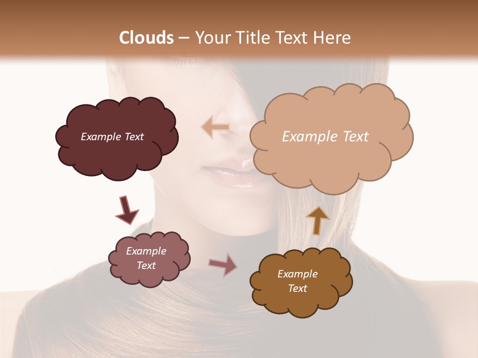 Eyes Hairstyle Beautiful PowerPoint Template
