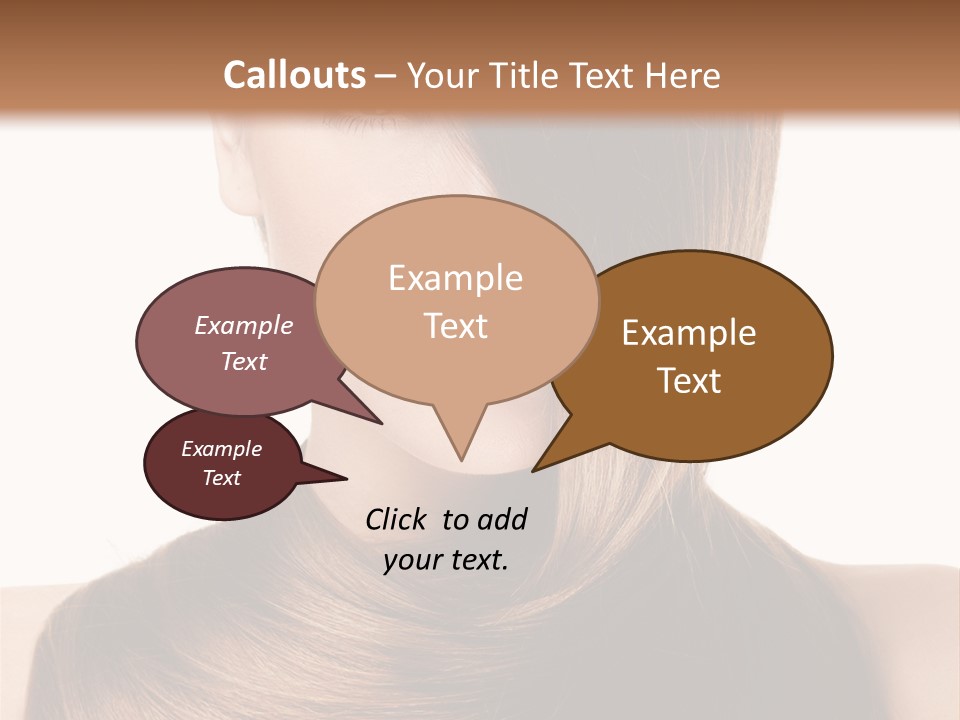 Eyes Hairstyle Beautiful PowerPoint Template