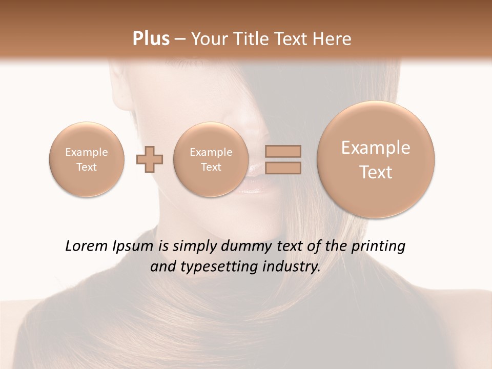 Eyes Hairstyle Beautiful PowerPoint Template