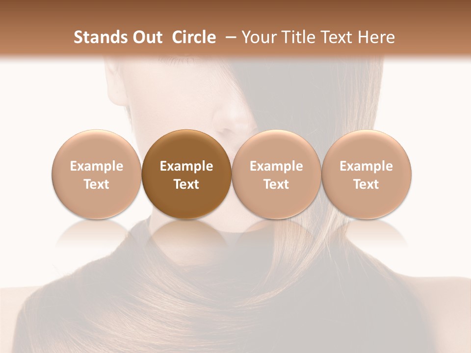 Eyes Hairstyle Beautiful PowerPoint Template