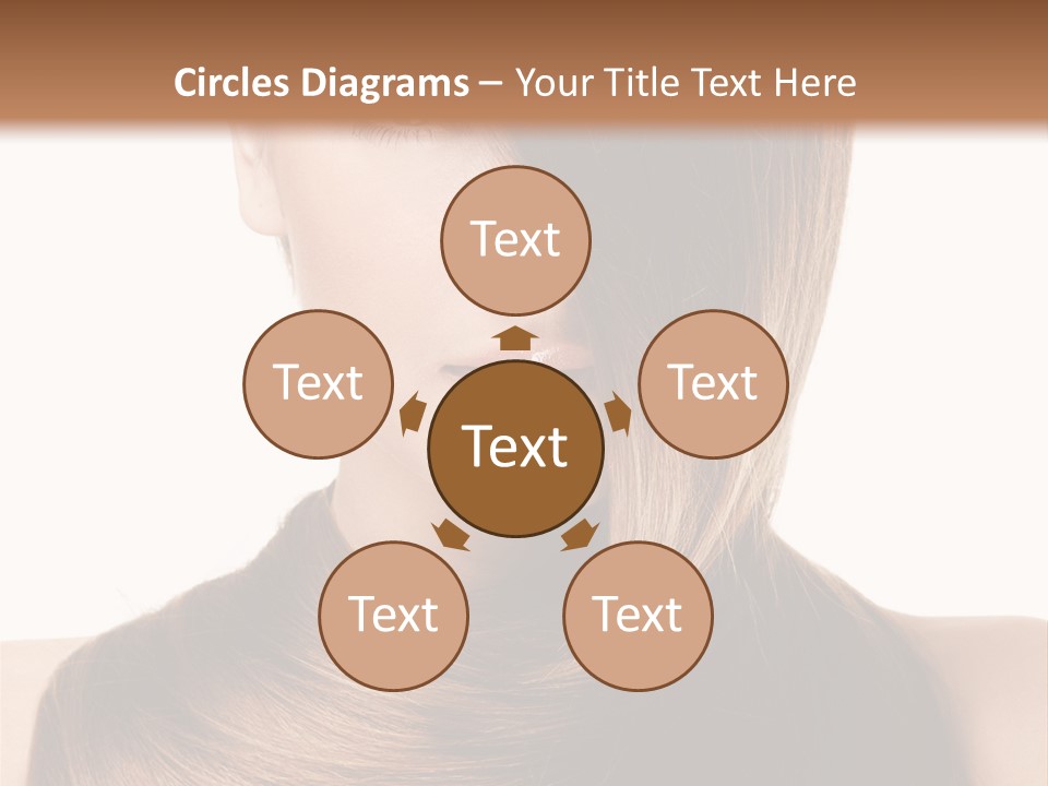 Eyes Hairstyle Beautiful PowerPoint Template