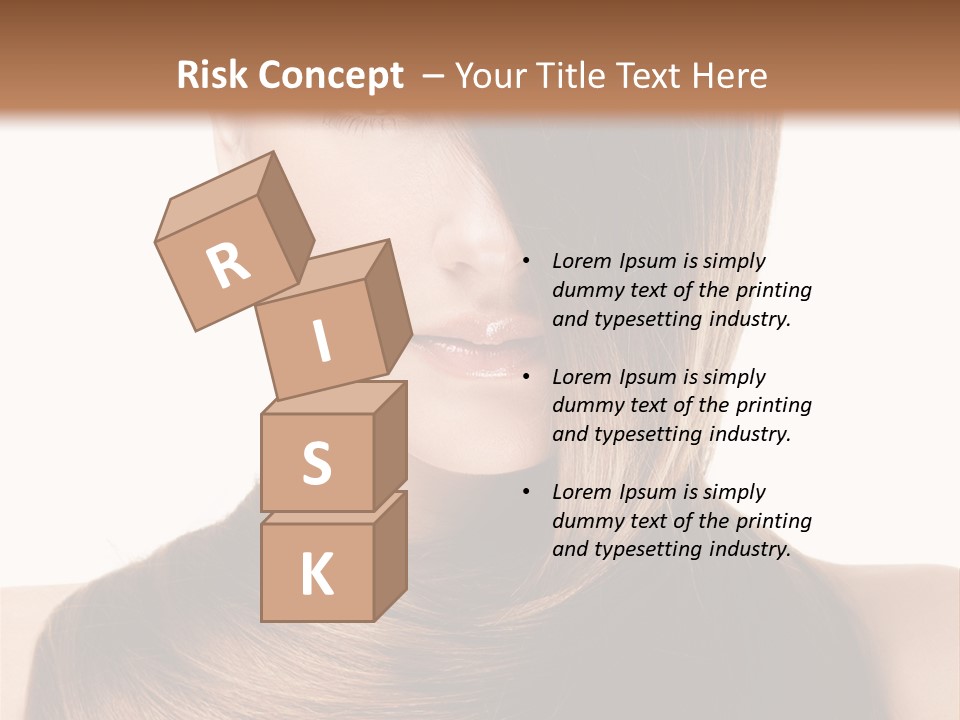 Eyes Hairstyle Beautiful PowerPoint Template