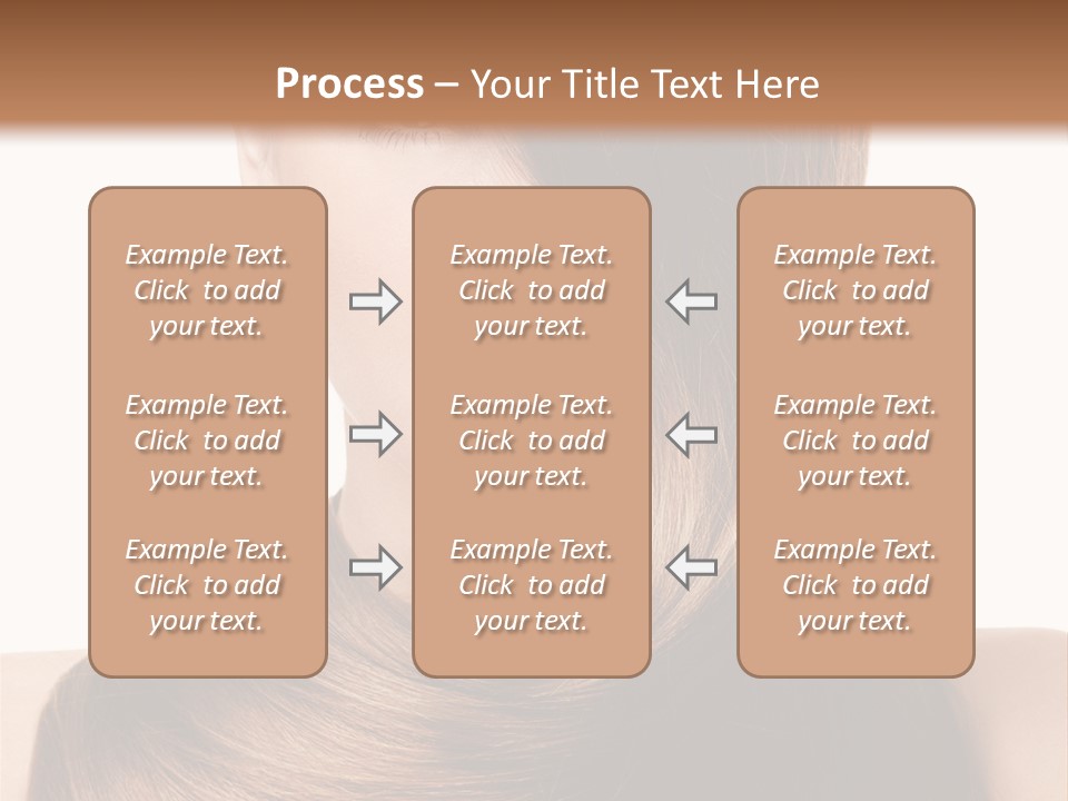 Eyes Hairstyle Beautiful PowerPoint Template