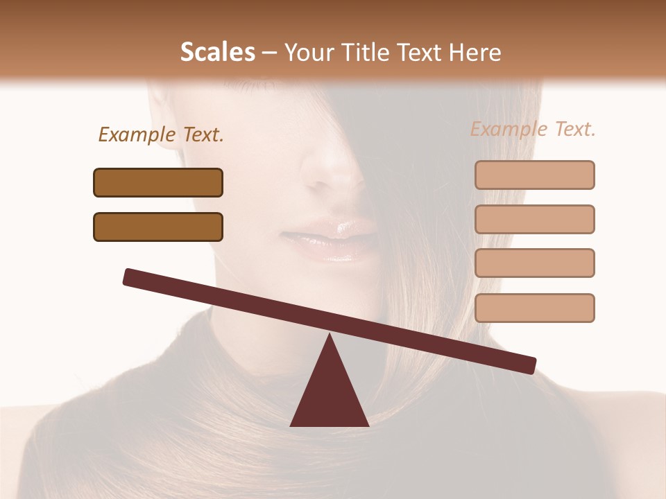 Eyes Hairstyle Beautiful PowerPoint Template