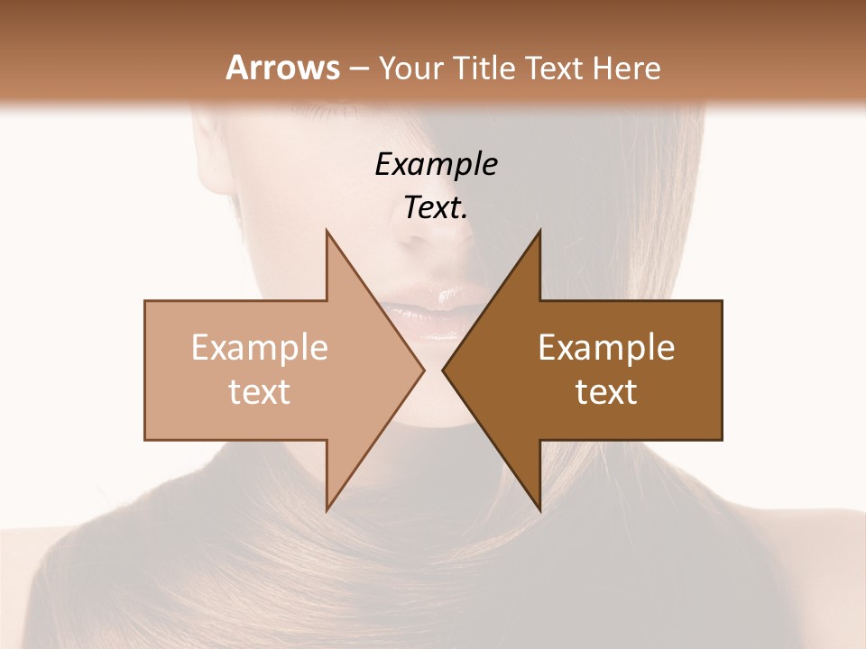 Eyes Hairstyle Beautiful PowerPoint Template