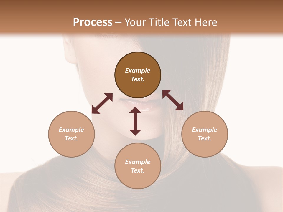 Eyes Hairstyle Beautiful PowerPoint Template