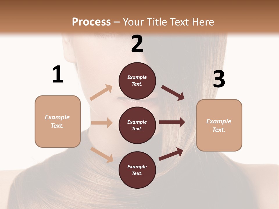 Eyes Hairstyle Beautiful PowerPoint Template