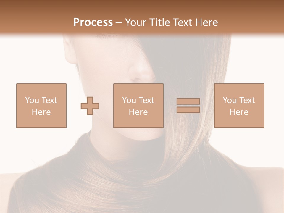 Eyes Hairstyle Beautiful PowerPoint Template