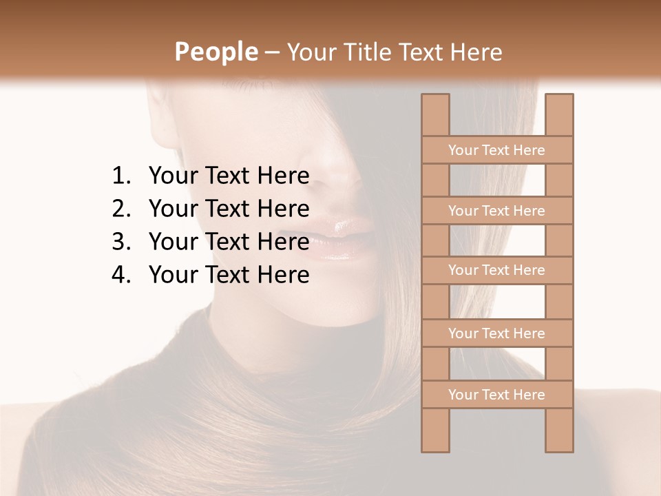 Eyes Hairstyle Beautiful PowerPoint Template