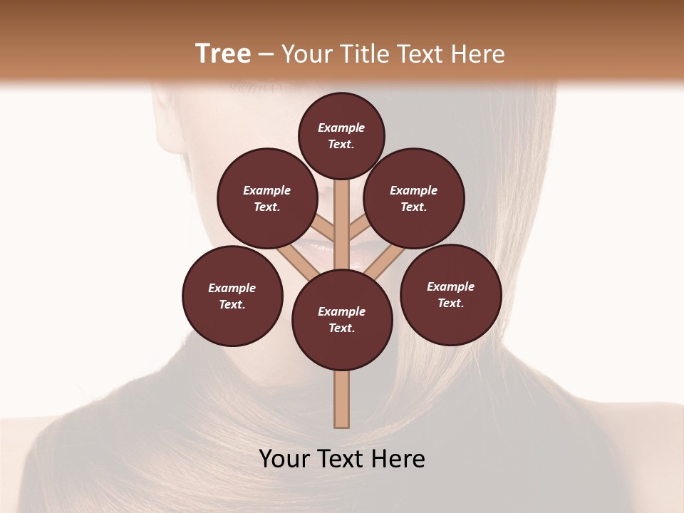 Eyes Hairstyle Beautiful PowerPoint Template