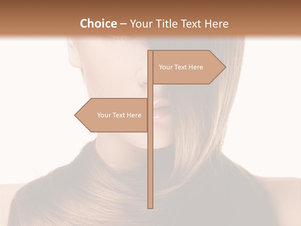 Eyes Hairstyle Beautiful PowerPoint Template