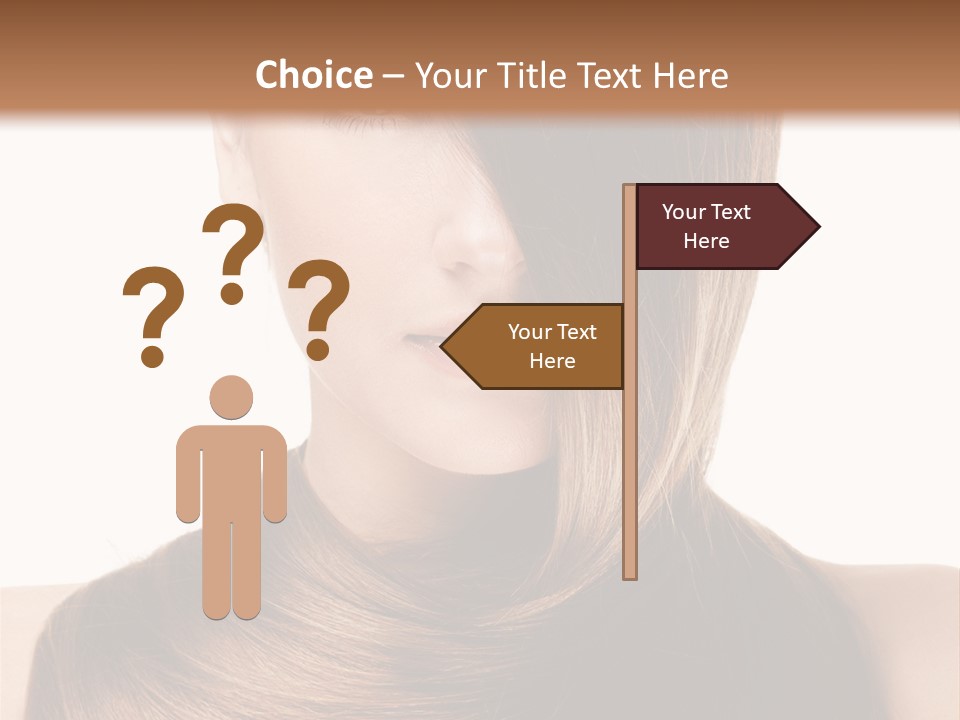 Eyes Hairstyle Beautiful PowerPoint Template