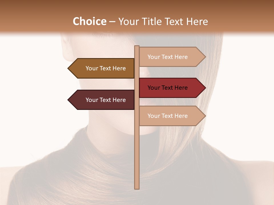 Eyes Hairstyle Beautiful PowerPoint Template
