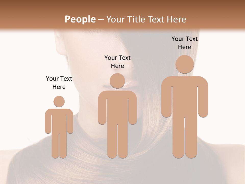 Eyes Hairstyle Beautiful PowerPoint Template