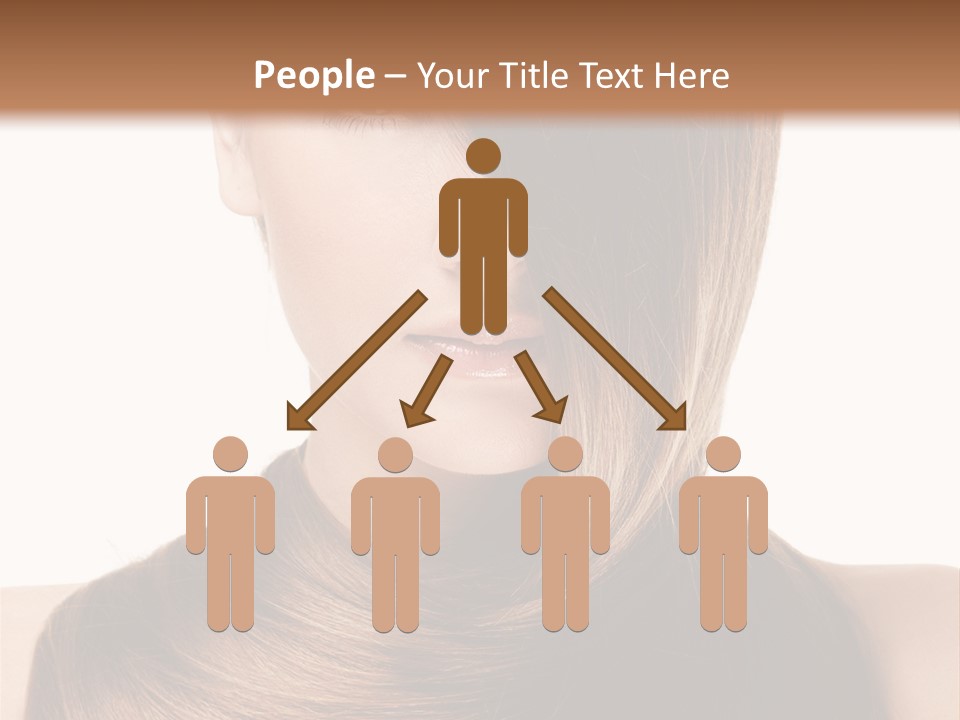 Eyes Hairstyle Beautiful PowerPoint Template