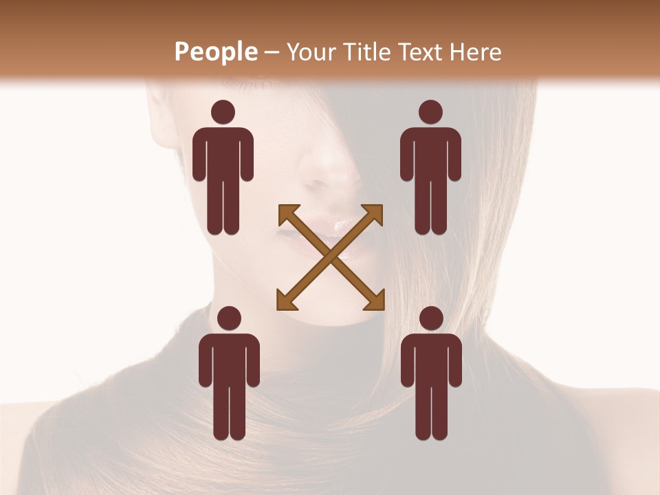 Eyes Hairstyle Beautiful PowerPoint Template