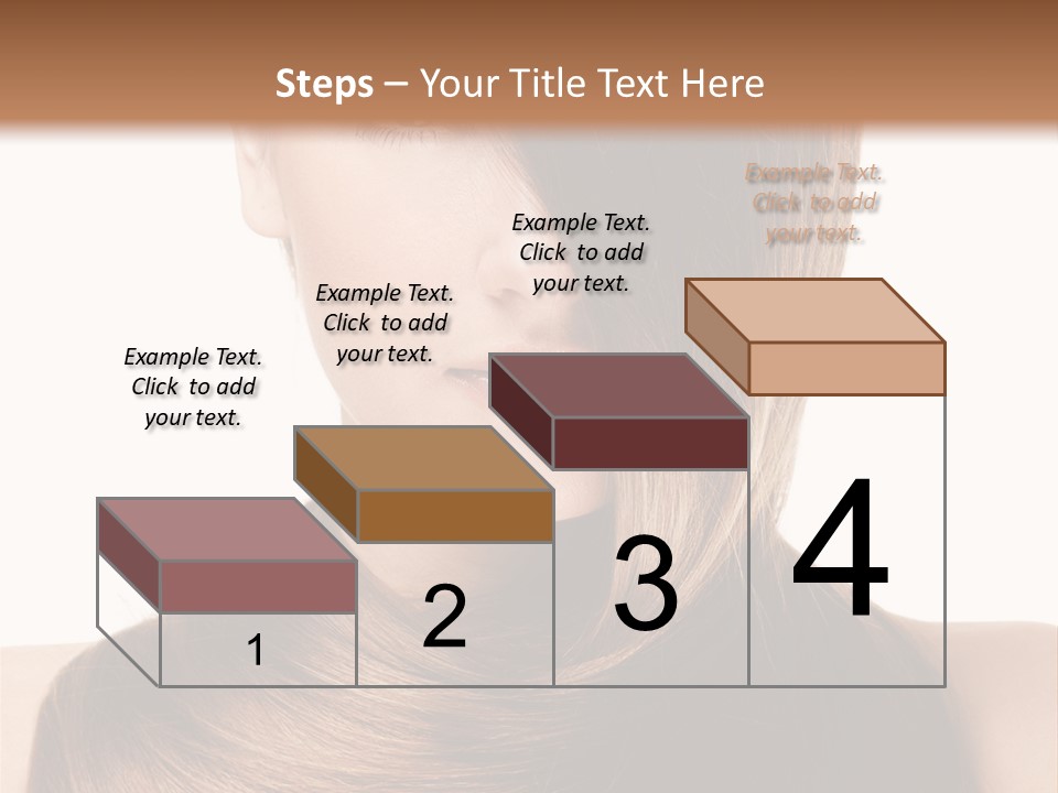 Eyes Hairstyle Beautiful PowerPoint Template