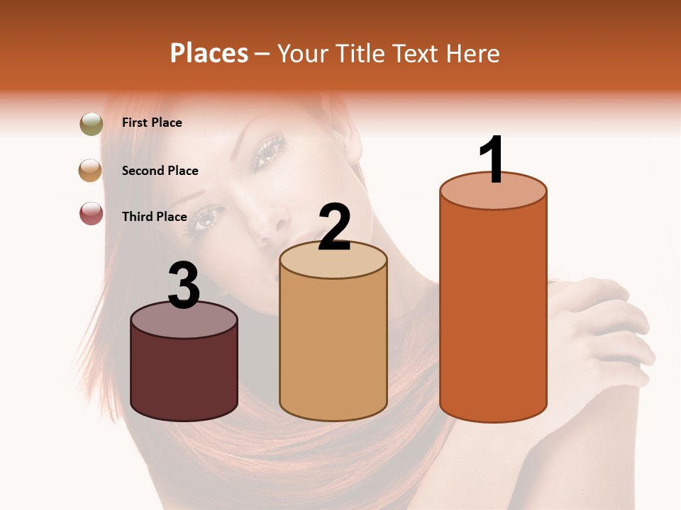 Young Portrait Hairstyle PowerPoint Template