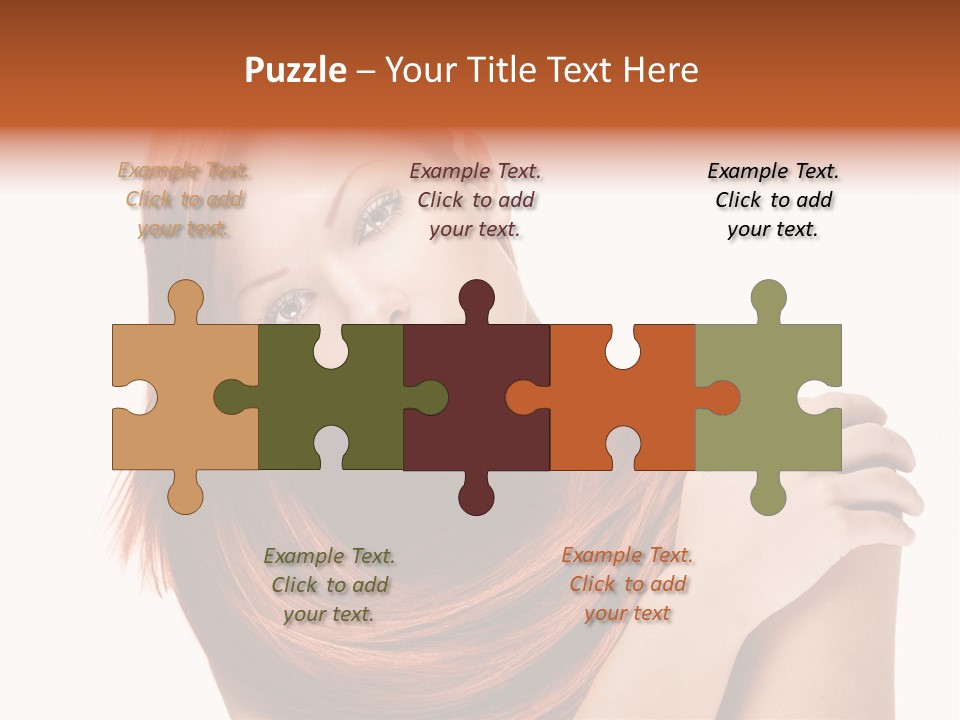 Young Portrait Hairstyle PowerPoint Template