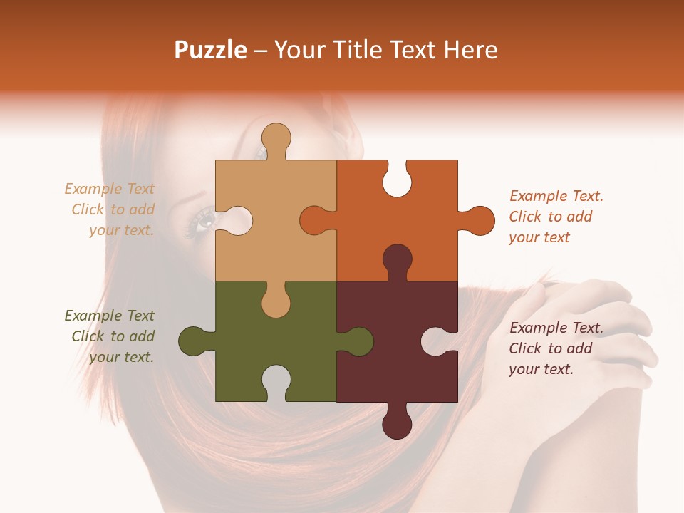 Young Portrait Hairstyle PowerPoint Template