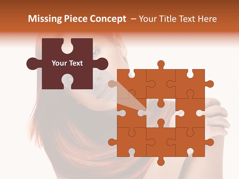 Young Portrait Hairstyle PowerPoint Template