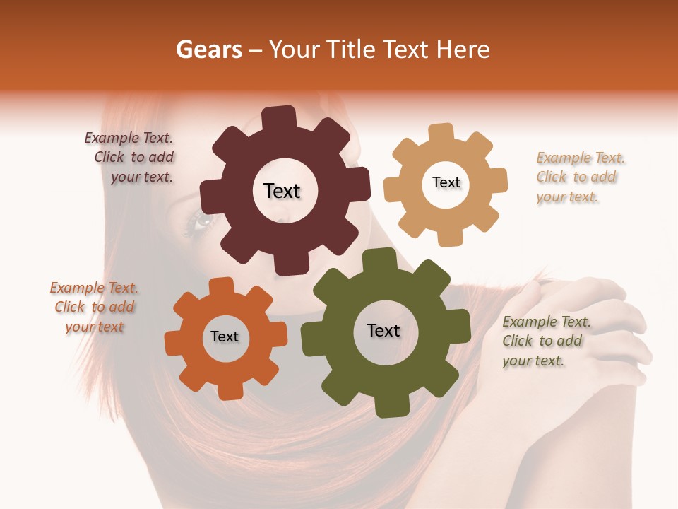 Young Portrait Hairstyle PowerPoint Template