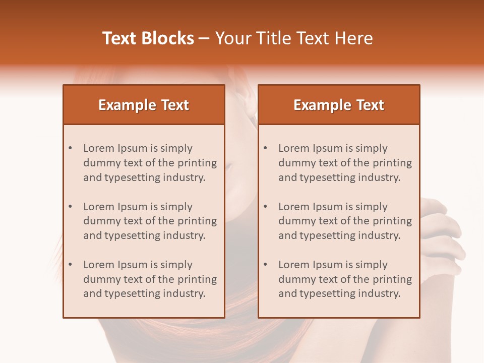 Young Portrait Hairstyle PowerPoint Template