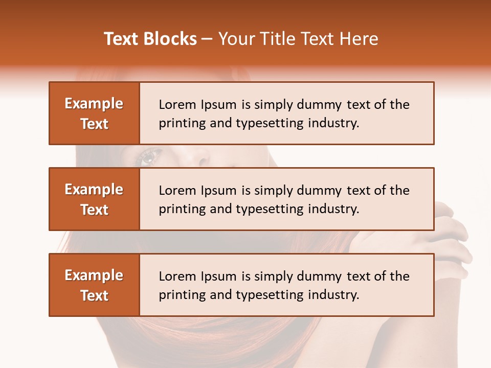Young Portrait Hairstyle PowerPoint Template