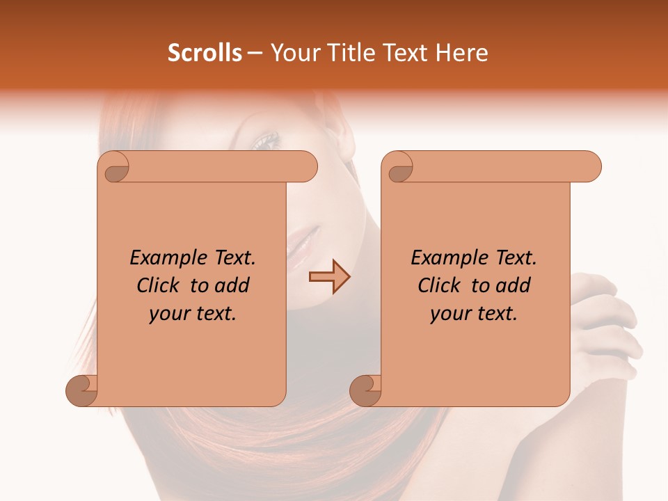 Young Portrait Hairstyle PowerPoint Template