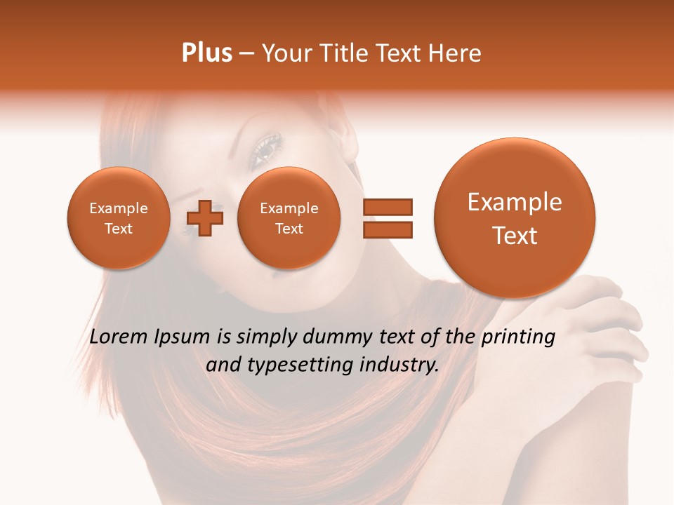 Young Portrait Hairstyle PowerPoint Template