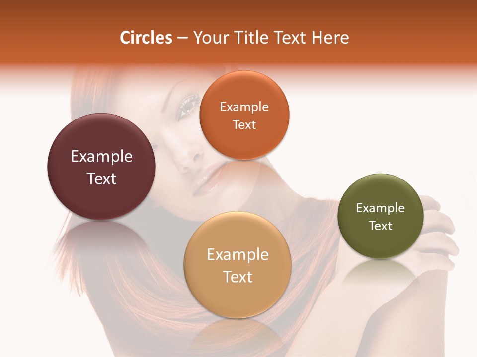 Young Portrait Hairstyle PowerPoint Template