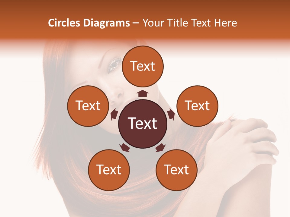 Young Portrait Hairstyle PowerPoint Template