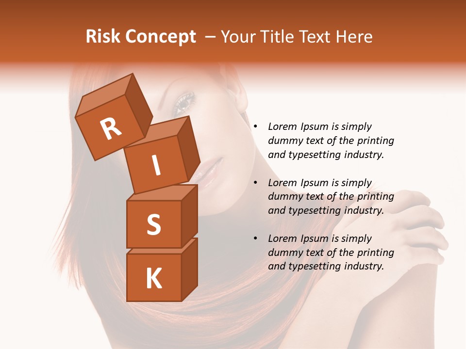 Young Portrait Hairstyle PowerPoint Template