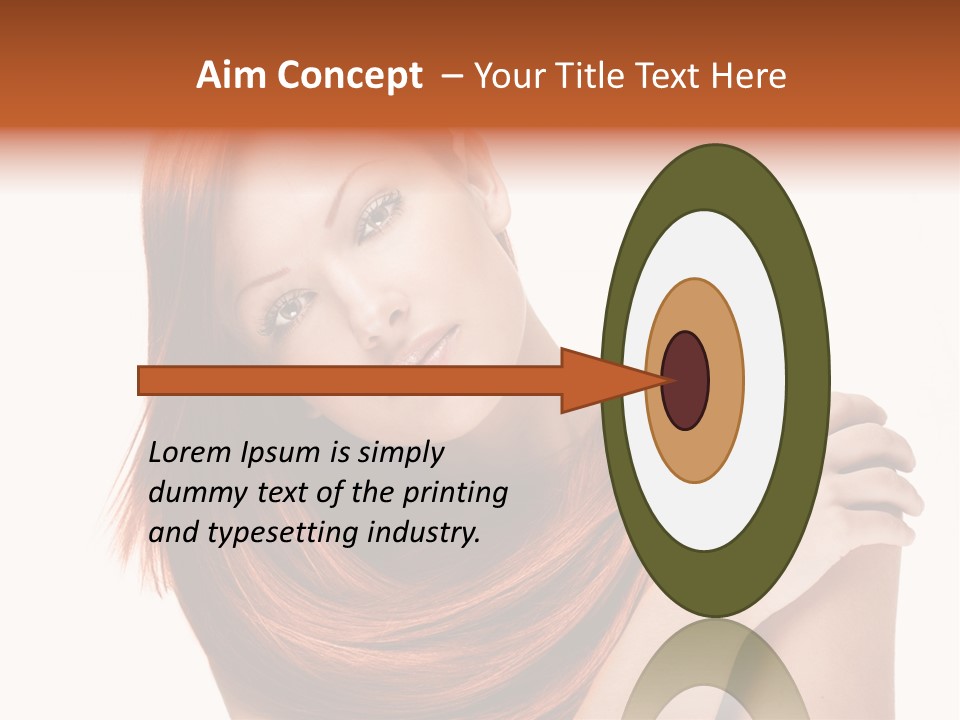 Young Portrait Hairstyle PowerPoint Template