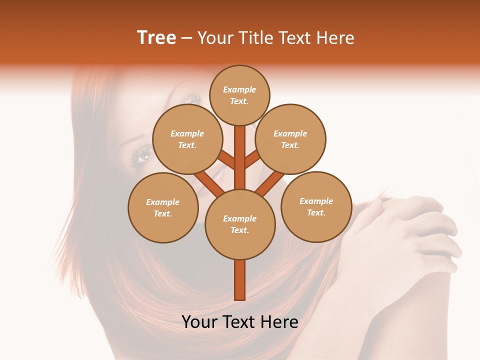 Young Portrait Hairstyle PowerPoint Template