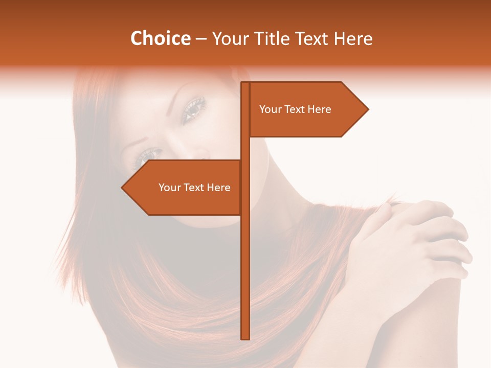 Young Portrait Hairstyle PowerPoint Template