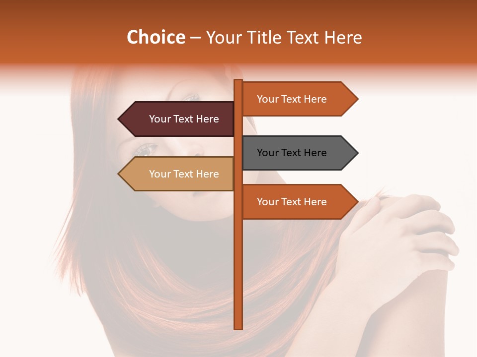 Young Portrait Hairstyle PowerPoint Template