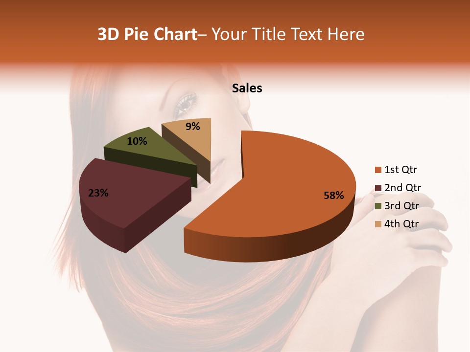 Young Portrait Hairstyle PowerPoint Template