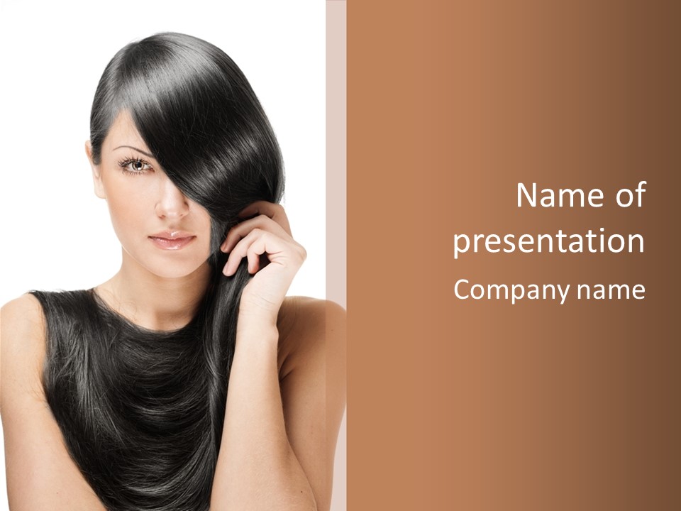 Portrait Girl Wellness PowerPoint Template