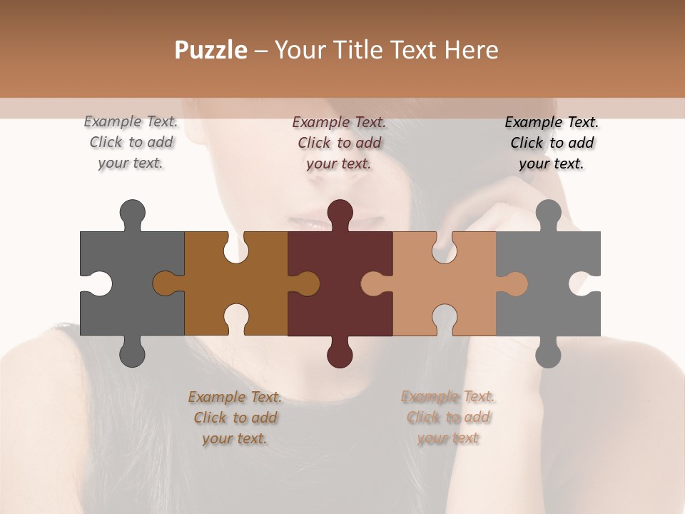 Portrait Girl Wellness PowerPoint Template