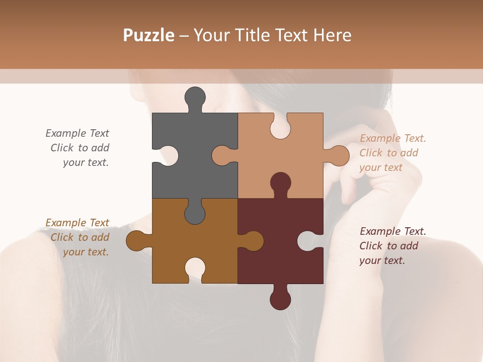 Portrait Girl Wellness PowerPoint Template