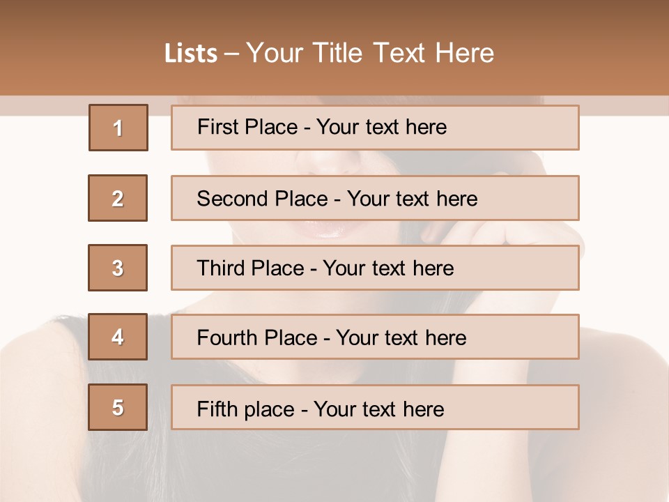 Portrait Girl Wellness PowerPoint Template