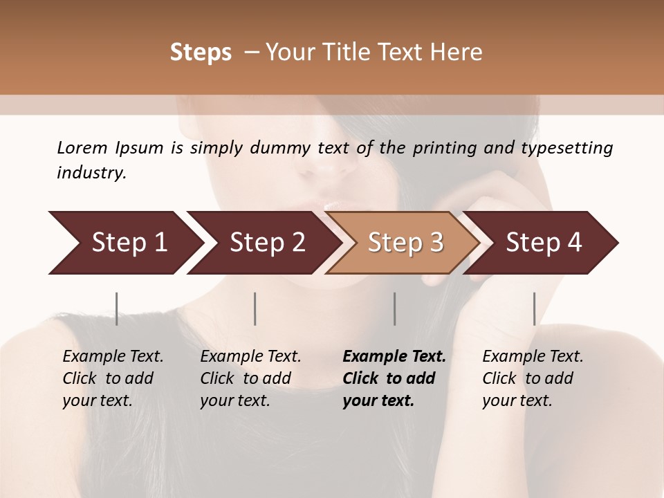 Portrait Girl Wellness PowerPoint Template