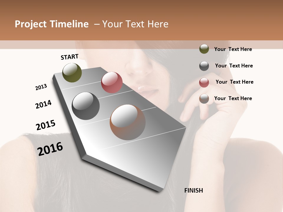 Portrait Girl Wellness PowerPoint Template