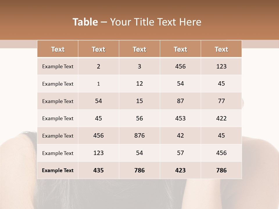 Portrait Girl Wellness PowerPoint Template