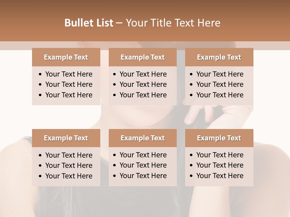 Portrait Girl Wellness PowerPoint Template