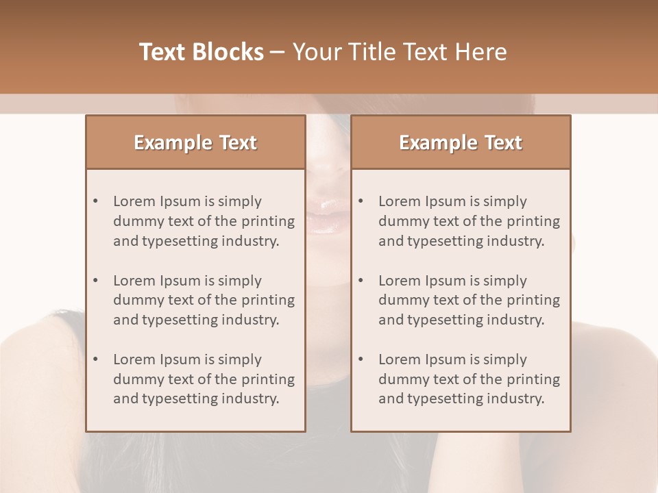 Portrait Girl Wellness PowerPoint Template