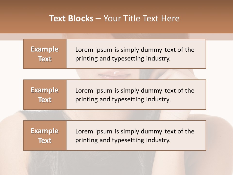 Portrait Girl Wellness PowerPoint Template