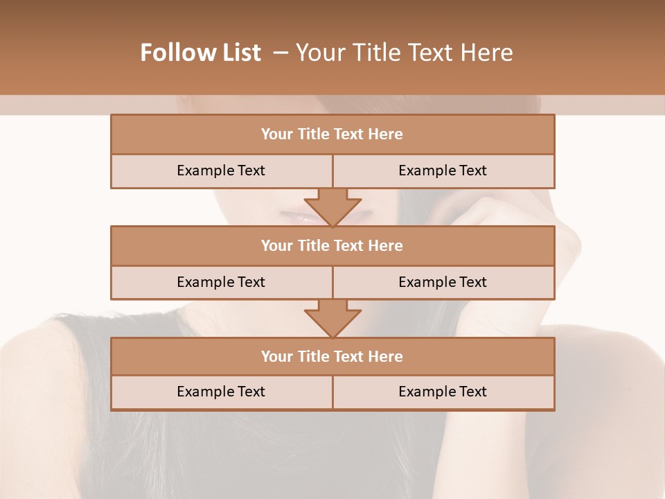 Portrait Girl Wellness PowerPoint Template