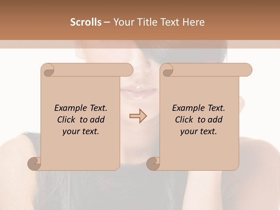 Portrait Girl Wellness PowerPoint Template